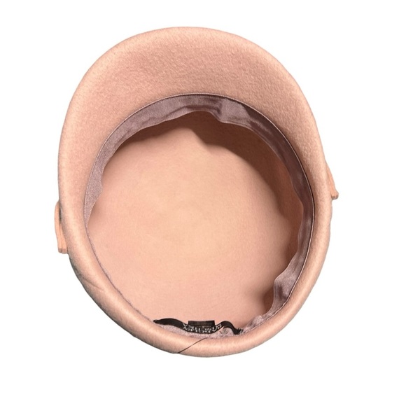 ?NEW w/tag Badgley Mischka Wool Blush Pink Newsboy Cap One Size main image 4
